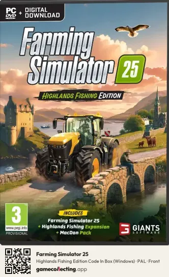 Farming Simulator 25 Computer, PAL box front