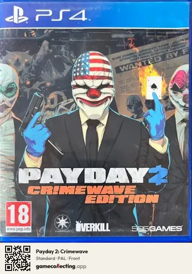 Payday 2: Crimewave PlayStation 4, PAL box front