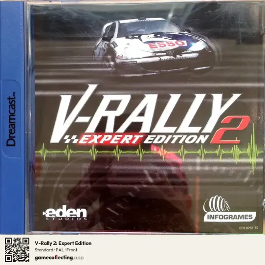 V-Rally 2: Expert Edition Sega Dreamcast, PAL box front