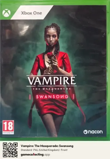 Vampire: The Masquerade: Swansong Xbox One, United Kingdom box front