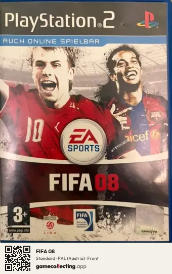 FIFA 08 PlayStation 2, Austria box front