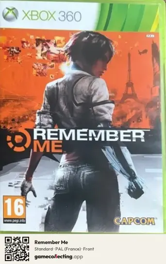 Remember Me Xbox 360, France box front