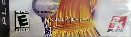 NBA 2K10, the ESRB box on its front