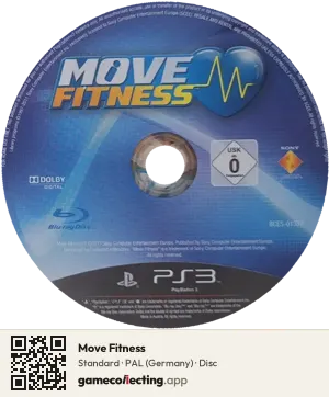 Move Fitness PlayStation 3, PAL disc
