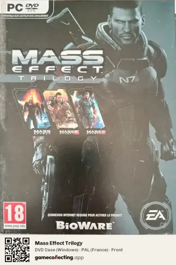 Mass Effect Trilogy Computer, France box front