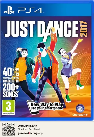 Just Dance 2017 PlayStation 4, PAL box front