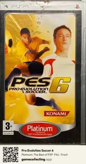Pro Evolution Soccer 6 PlayStation Portable, PAL box front