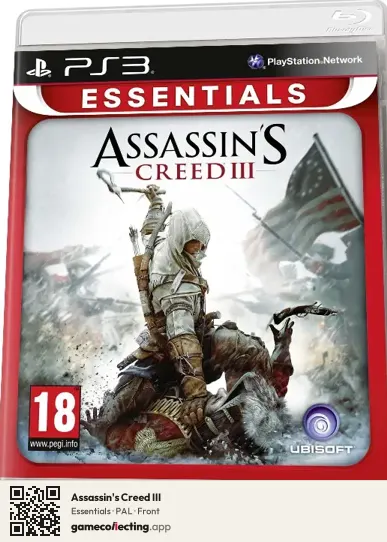 Assassin's Creed III PlayStation 3, PAL box front