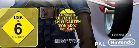 Yu-Gi-Oh! 5D's Wheelie Breakers, the USK square on its front