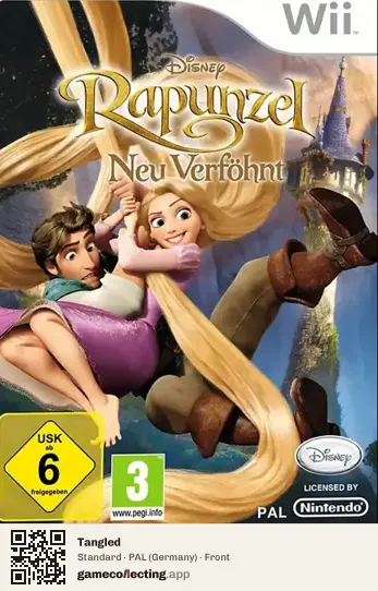Tangled Nintendo Wii, Germany box front
