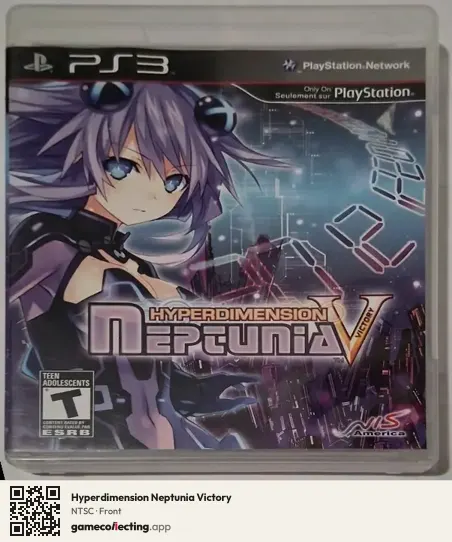 Hyperdimension Neptunia Victory PlayStation 3, NTSC box front