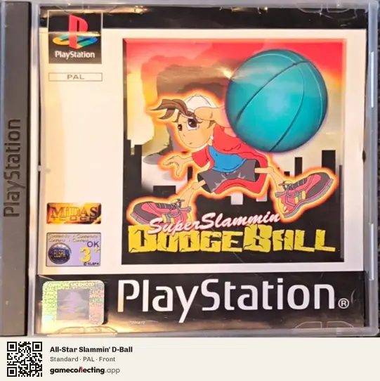 All-Star Slammin' D-Ball PlayStation, PAL box front