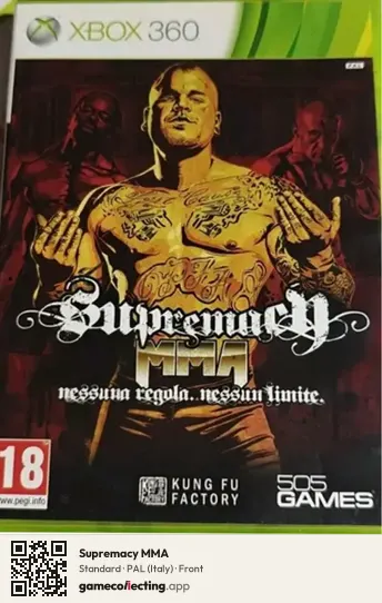Supremacy MMA Xbox 360, Italy box front