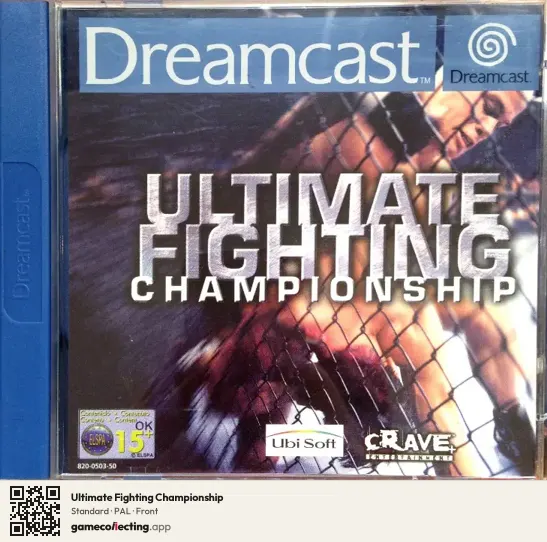 Ultimate Fighting Championship Sega Dreamcast, PAL box front