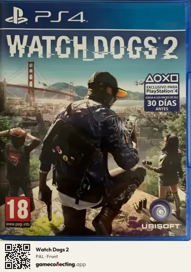 Watch Dogs 2 PlayStation 4, PAL box front
