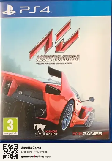 Assetto Corsa PlayStation 4, PAL box front