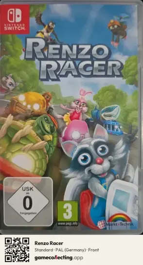 Renzo Racer Nintendo Switch, Germany box front