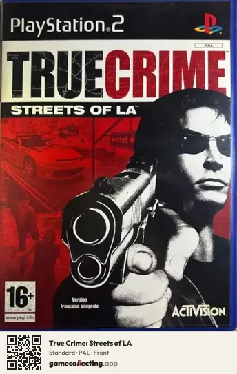 True Crime: Streets of LA PlayStation 2, PAL box front