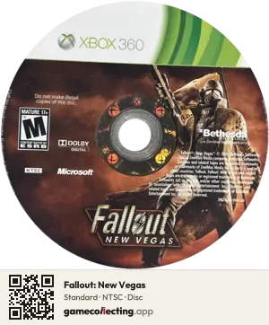 Fallout: New Vegas Xbox 360, NTSC disc
