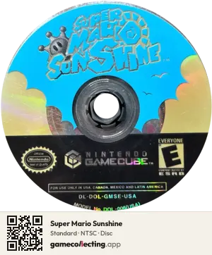 Super Mario Sunshine Nintendo GameCube, NTSC disc