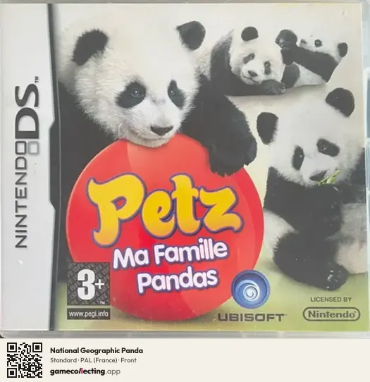 National Geographic Panda Nintendo DS, France box front