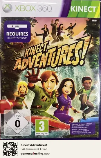 Kinect Adventures! Xbox 360, Germany box front