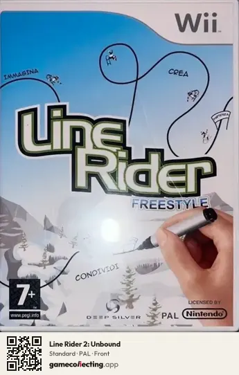 Line Rider 2: Unbound Nintendo Wii, PAL box front
