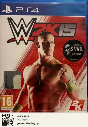 WWE 2K15 PlayStation 4, PAL box front
