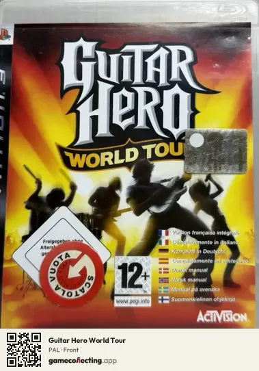 Guitar Hero World Tour PlayStation 3, PAL box front