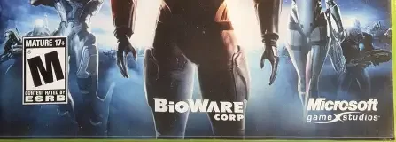 Mass Effect, the ESRB box on its front