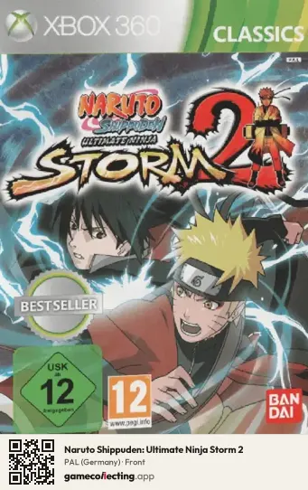 Naruto Shippuden: Ultimate Ninja Storm 2 Xbox 360, Germany box front