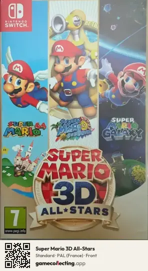 Super Mario 3D All-Stars Nintendo Switch, France box front