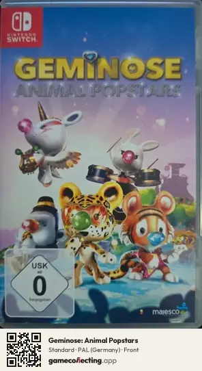 Geminose: Animal Popstars Nintendo Switch, Germany box front