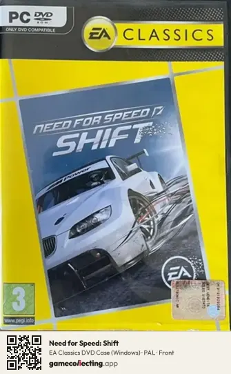 Need for Speed: Shift Computer, PAL box front