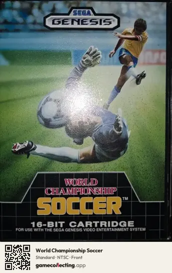 World Championship Soccer Sega Mega Drive / Genesis, NTSC box front