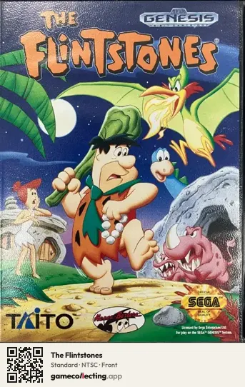 The Flintstones Sega Mega Drive / Genesis, NTSC box front