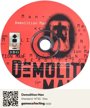Demolition Man 3DO Interactive Multiplayer, NTSC disc