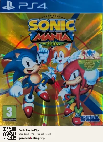 Sonic Mania Plus PlayStation 4, France box front