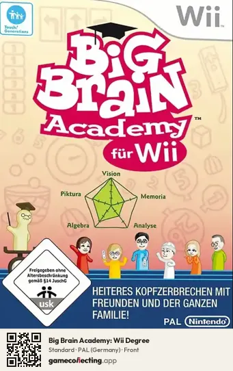 Big Brain Academy: Wii Degree Nintendo Wii, Germany box front