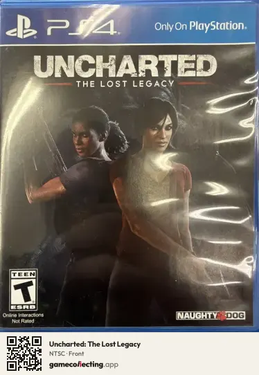 Uncharted: The Lost Legacy PlayStation 4, NTSC box front