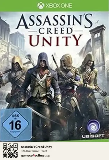 Assassin's Creed Unity Xbox One, Germany box front