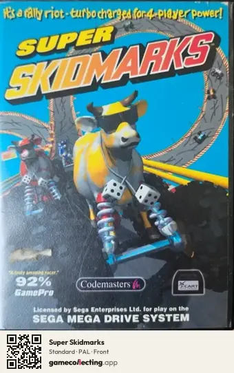 Super Skidmarks Sega Mega Drive / Genesis, PAL box front