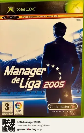 LMA Manager 2005 Xbox, Germany box front