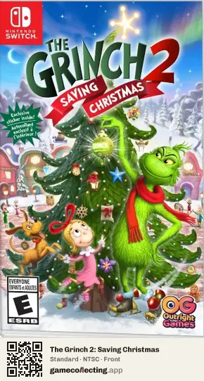 The Grinch 2: Saving Christmas Nintendo Switch, NTSC box front