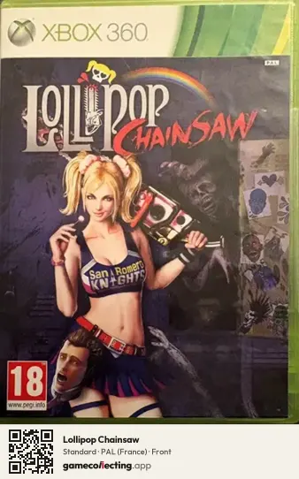 Lollipop Chainsaw Xbox 360, France box front