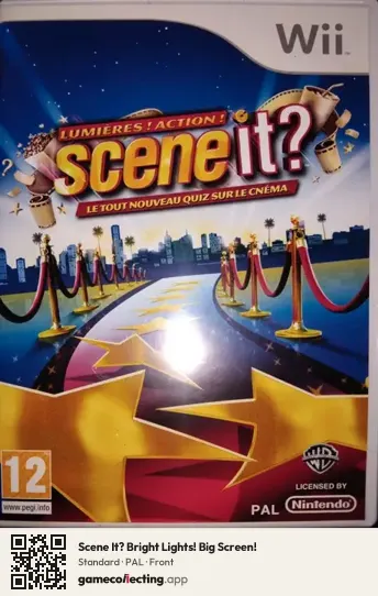 Scene It? Bright Lights! Big Screen! Nintendo Wii, PAL box front