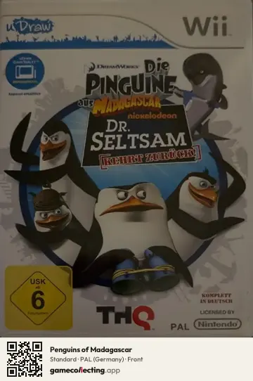 Penguins of Madagascar Nintendo Wii, Germany box front