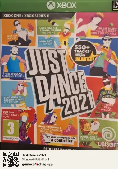 Just Dance 2021 Xbox One, PAL box front
