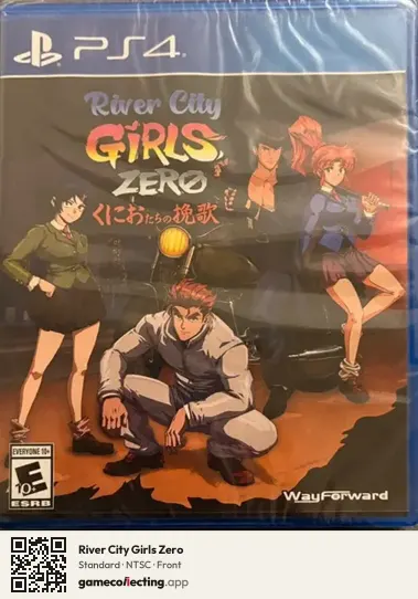 River City Girls Zero PlayStation 4, NTSC box front