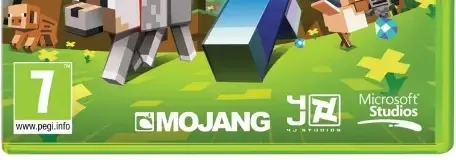 Minecraft: Xbox 360 Edition, the PEGI square on its front